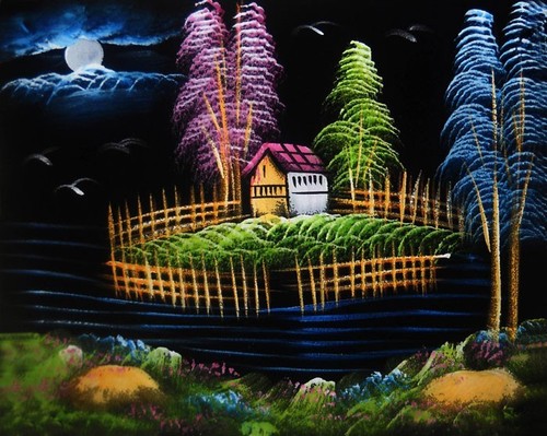 Painting velvet cloth - velvet,