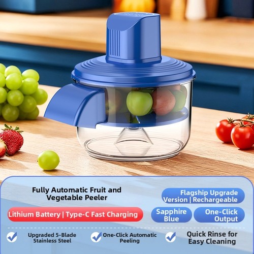 Electric potato peeler with - potato,