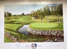 Limited Edition Print of the  Ryder Cup at Valhalla  signed nick faldo