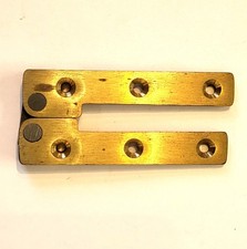 Brass card table pivot hinge