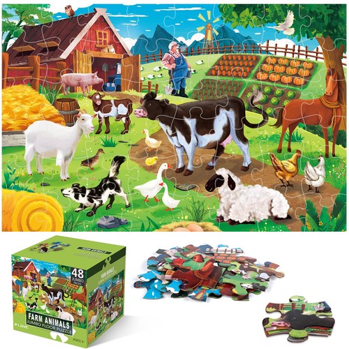 Jumbo floor puzzle for kids - floor,