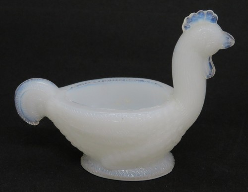 White opalescent glass vintage
