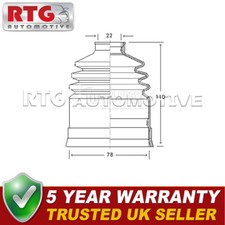 Front Outer CV Joint Boot Set
