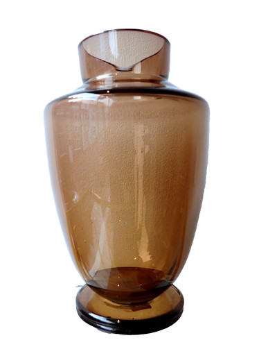 Moser glass vase signed - moser, dusky