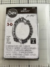 Sizzix 3D Impresslits Embossing Folder By Tim Holtz - Floral Frame