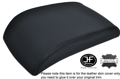 Black leather sliding armrest - leather,