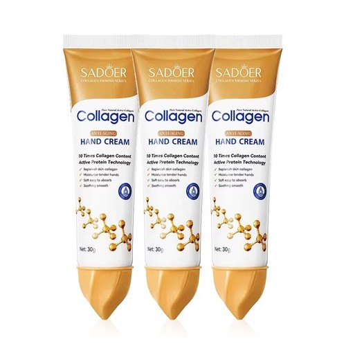 3pcs collagen hand cream 30g - hand,