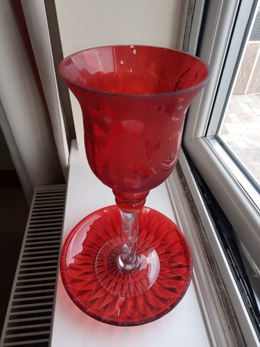 Glass vase and - plate, great