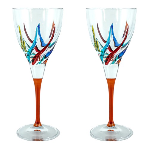 Pair murano wine - pair, hand