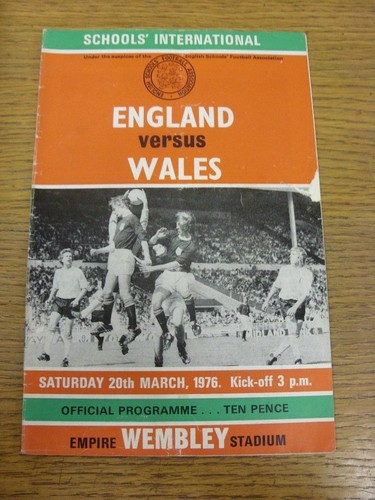 1976 england schools v - 20/03/1976,