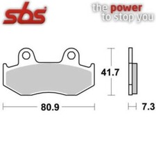 PAIR OF BRAKE PADS 558HF 558