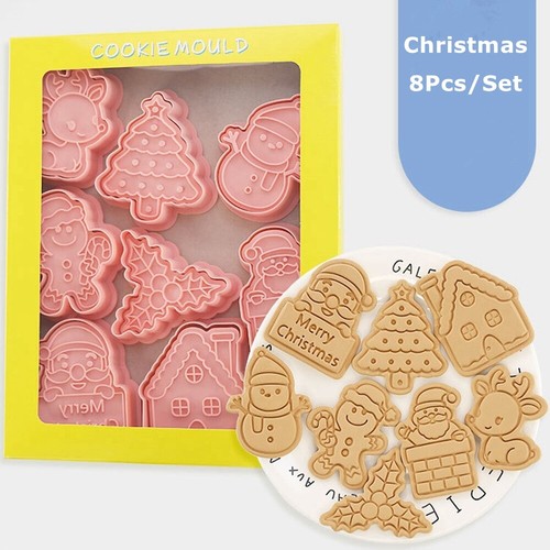 8pcs set christmas biscuit - 8pcs/set,