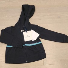 Moncler girls navy zip hoodie