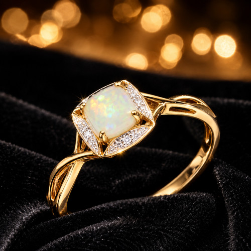 Real opal and - and, 9ct