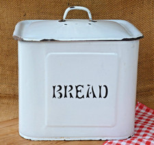 Vintage Enamel Bread bin