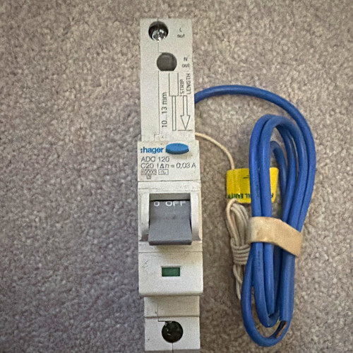 Hager adc120 rcbo rcd - adc120, c