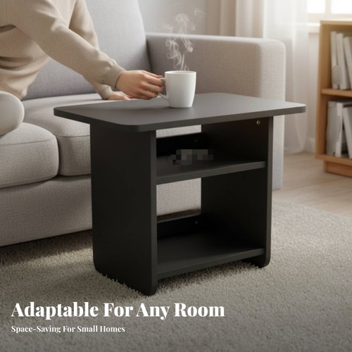 Two level square side table - square,