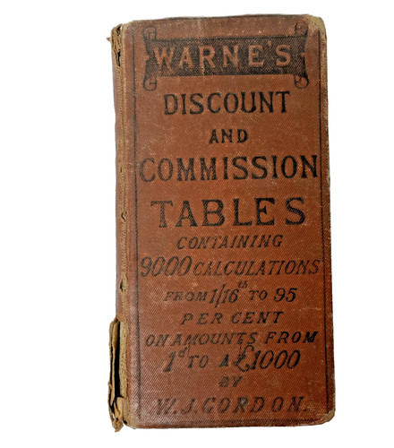 Warnes discount and commission - warnes,