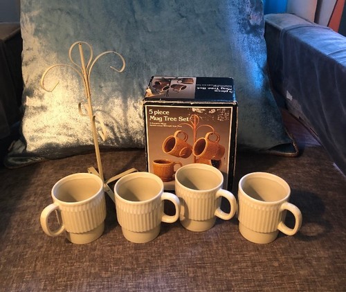 Retro mug tree set - retro,