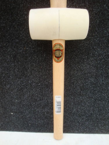 Thor white rubber mallet - thor,
