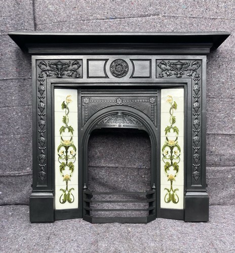 Cast iron fireplace - cast,