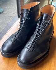 Jil Sanders Black Leather Lace