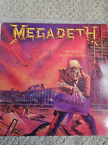 Megadeth signed vinyl dave - megadeth,