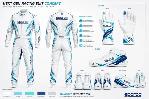 Adult kart racing suit kit - kart,