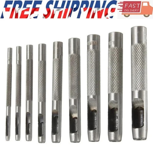 Hollow hole punch set - hole, for