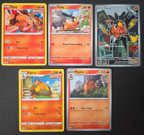 Pokedex 498 499 5 card - #498-499, 5-card
