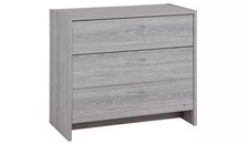 Grey Oak Effect 3 Drawer Chest