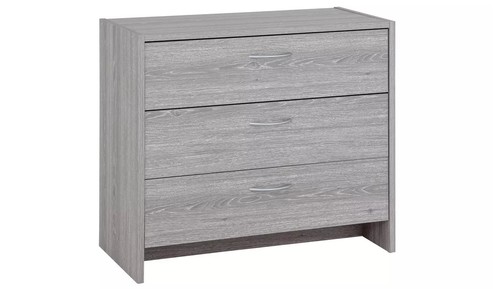 Grey oak effect drawer - oak, 3