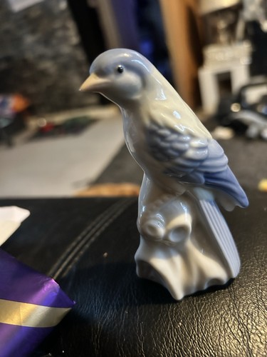 Vintage porcelain blue bird - vintage,