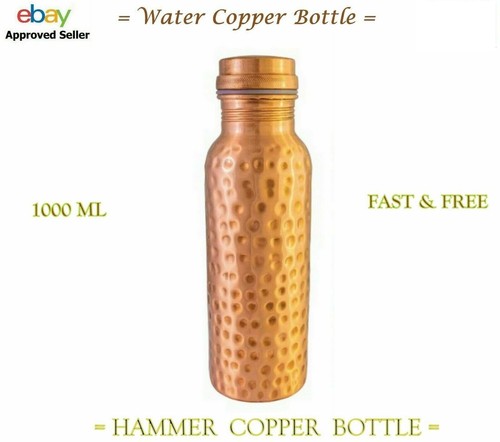 Hammered pure copper - hammered, water