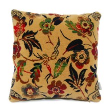 British Rail Moquette Cushion - Autumn Flowers 40cm - Vintage Pullman Fabric