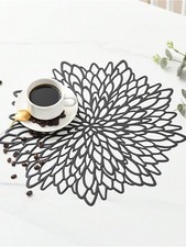 Black Floral Washable Hollow