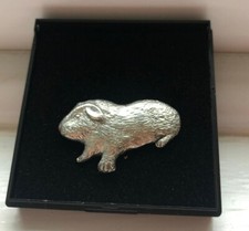 GUINEA PIG PIN BADGE REAL