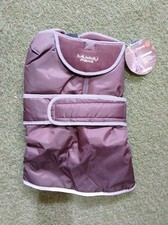 Ancol Muddy Paws Storm Guard Brown Dog Coat M 40cm Thermal Lining Waterproof 