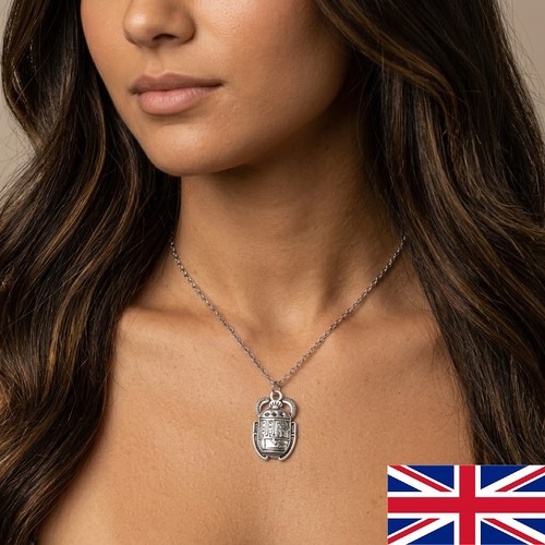 Egyptian scarab beetle pendant - egyptian,