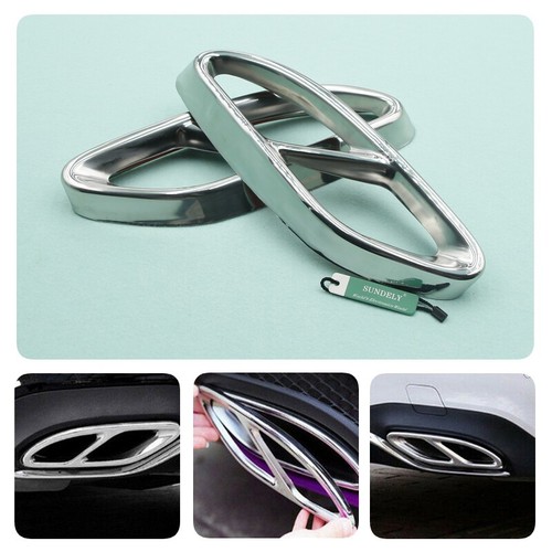 Exhaust pipe tips cover for - 2x,