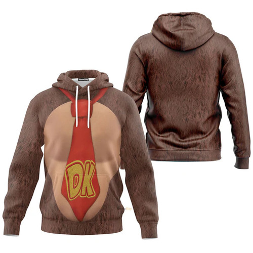 Donkey kong cosplay hoodie - cosplay,