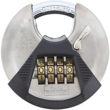 Sterling High Security Padlock 70mm 4 Dial Combination Closed Shackle Van Lock