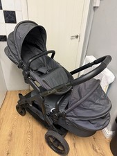 iCandy Orange 3 Double Pushchair set Dark Slate Marl Phantom Very good condition