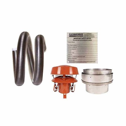 Flexible chimney flue liner - flue,