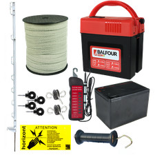 9v Electric Fence Kit With Balfour B450 & 9v Battery - HIGHER POWER