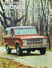 1973  FORD BRONCO SALES