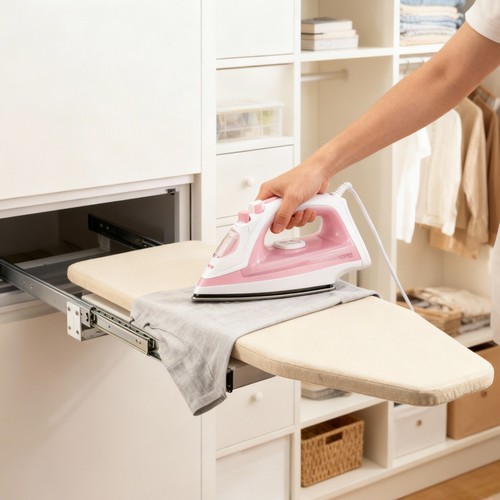 Wall mounted ironing board - mounted,