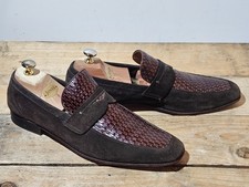 RUSSELL & BROMLEY MORESCHI MENS PENNY LOAFERS BROWN MOCCASIN SHOES UK/EU 10 US11