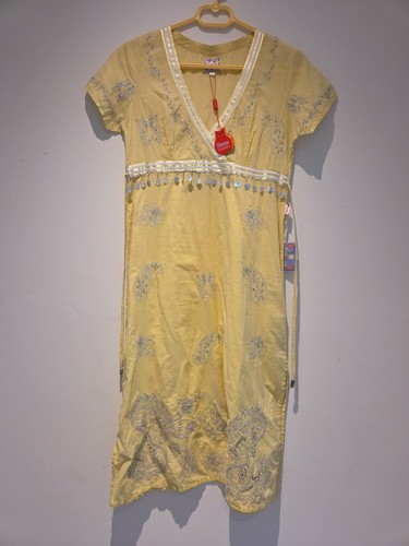 Womens yellow kaftan - kaftan, (
