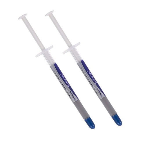 Silver syringe heat sink - 2x,